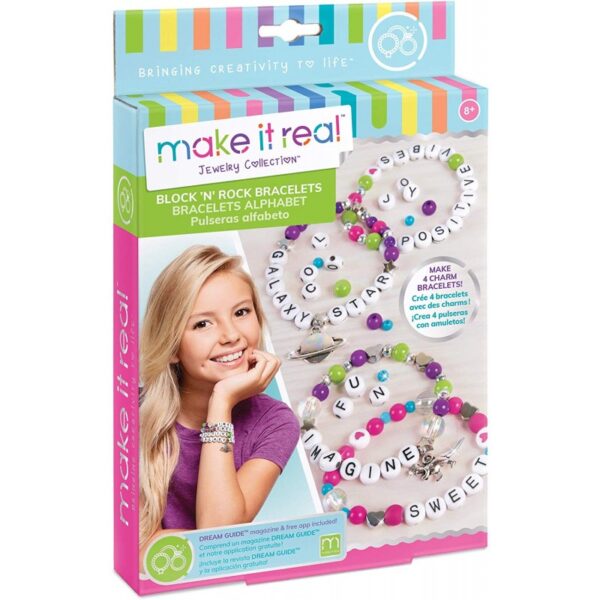 Make It Real Block And Rock Charm Bracelets 049278