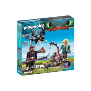 Playmobil Dragons Ο Ψάρης Και Η Άστριντ Με Ένα Δρακούλη 70040