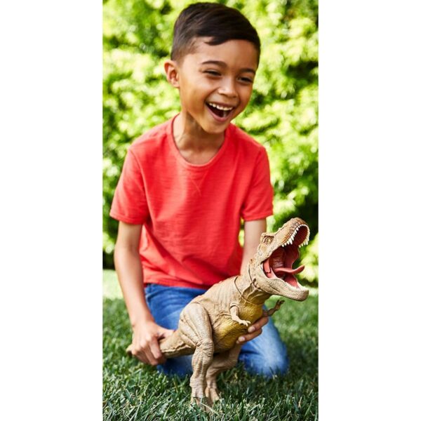 Mattel Jurassic World Epic Roarin Tyrannosaurus Rex Με Ήχους Και Κίνηση GJT60