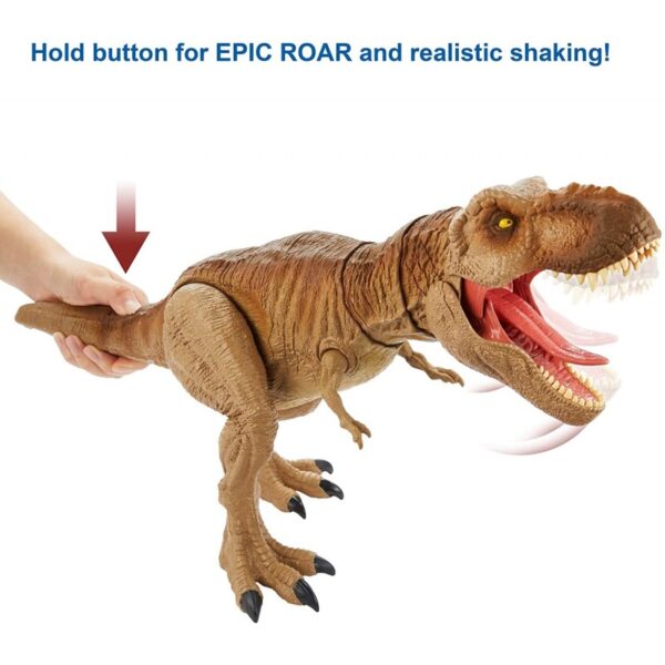 Mattel Jurassic World Epic Roarin Tyrannosaurus Rex Με Ήχους Και Κίνηση GJT60