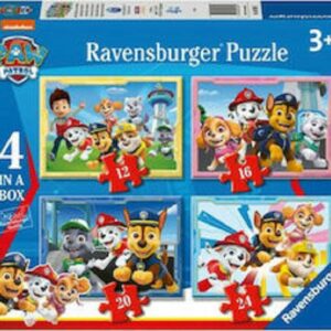 RAVENSBURGER 4 ΣΕ 1 PUZZLE 12-16-20-24 ΚΟΜΜΑΤΙΑ PAW PATROL 03065