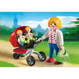 Playmobil Μαμά Με Δίδυμα Και Καροτσάκι 5573