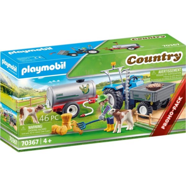 Playmobil Μεγάλο Τρακτέρ Με Βυτίο Νερού 70367