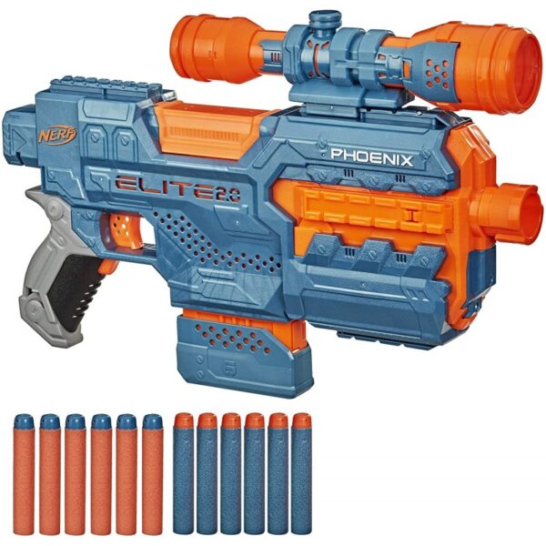 Hasbro Nerf Elite 2.0 Phoenix Cs-6 Με 12 Βελάκια, 6-Βελάκια E9961