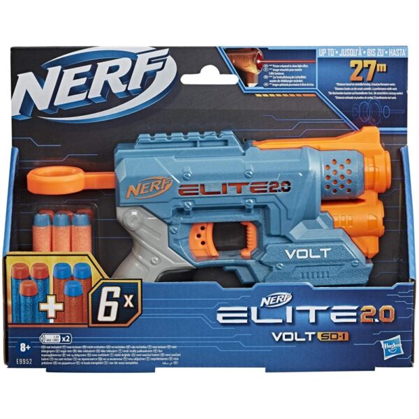 Hasbro Nerf Elite 2.0 Volt Sd-1 Εκτοξευτής Με 6 Βελάκια, Δέσμη Φωτός E9952