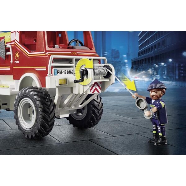 Playmobil Όχημα Πυροσβεστικής Με Τροχαλία Ρυμούλκησης 9466