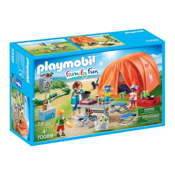 Playmobil Οικογενειακή Σκηνή Camping 70089