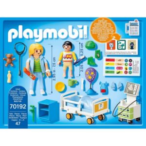 Playmobil Παιδικό Δωμάτιο Νοσηλείας 70192