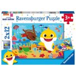 Ravensburger Παζλ 2X12 Τεμ. Baby Shark 05123