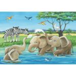 Ravensburger Παζλ 2X12 Τεμ. Ζώα Της Αφρικής 05095