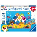 Ravensburger Παζλ 2X24 Τεμ. Baby Shark 05124