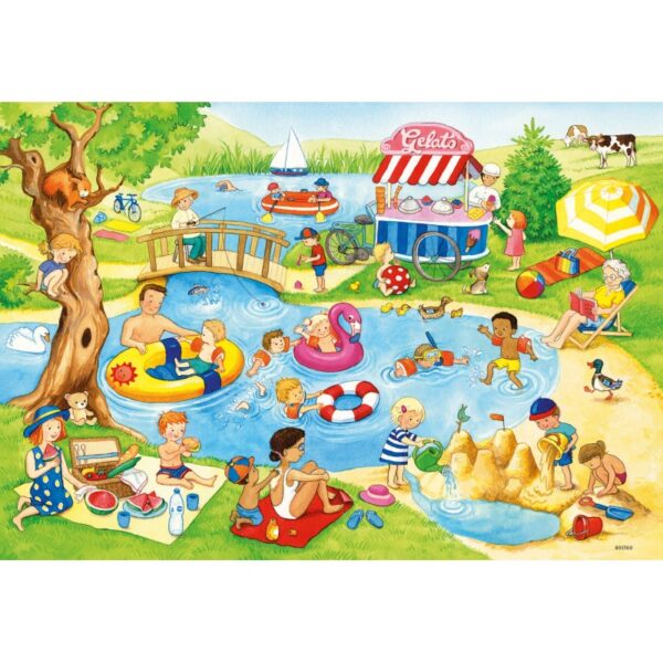 Ravensburger Παζλ 2x24 Τεμ. Στη Λίμνη 05057