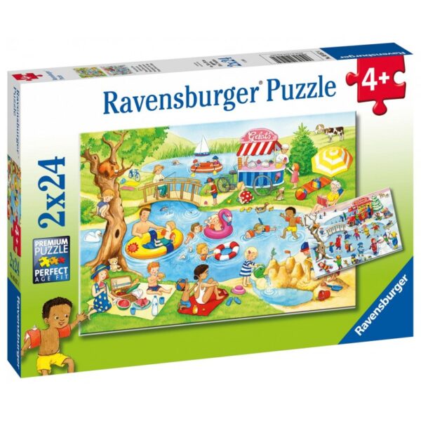 Ravensburger Παζλ 2x24 Τεμ. Στη Λίμνη 05057