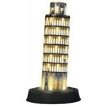 Ravensburger Παζλ 3D 216Τεμάχια Πύργος Της Πίζας Νυχτερινή Έκδοση 12515