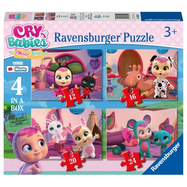 Ravensburger Παζλ 4 Σε 1 Cry Babies Κλαψουλίνια 03052