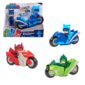 GIOCHI PREZIOSI PJ Masks Kickback Μηχανή Με Φιγούρα - 3 Σχέδια PJMB8000