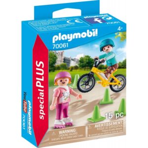 Playmobil Special Plus Παιδάκια Με Πατίνια Και Ποδήλατο BMX 70061