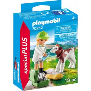 Playmobil Special Plus Vet With Calf Κτηνίατρος Με Μοσχαράκι 70252