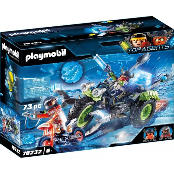Playmobil Top Agents V Κατασκοπευτικό Όχημα Πάγου Των Arctic Rebels 70232