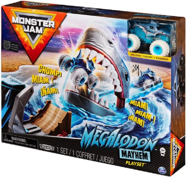 MONSTER JAM - MEGALODON MAYHEM STUNT PLAYSET (1:64) (20120790)