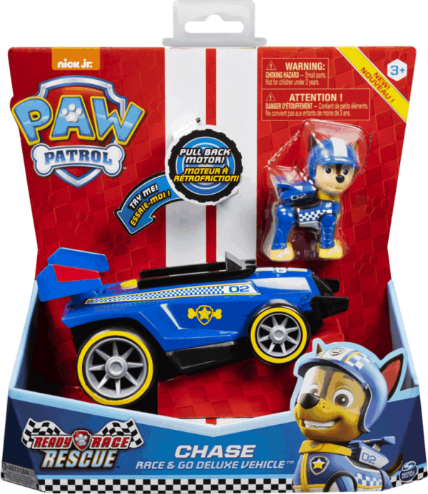 Spin Master Paw Patrol – Race & Go – Deluxe Vehicle – Chase