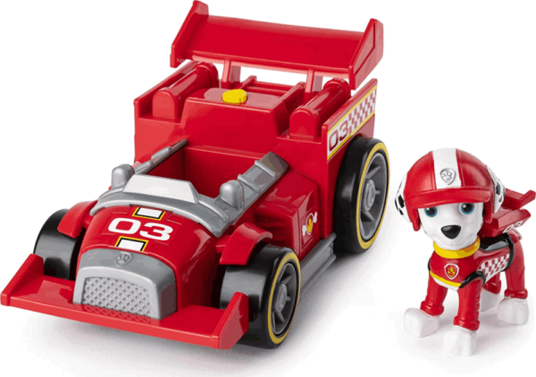 Spin Master Paw Patrol – Race & Go – Deluxe Vehicle – Marshall