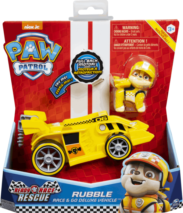 Spin Master Paw Patrol – Race & Go – Deluxe Vehicle – Rubble