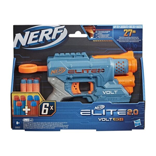 Nerf Elite 2.0 Volt Sd-1 Εκτοξευτής Με 6 Βελάκια, Δέσμη Φωτός E9952