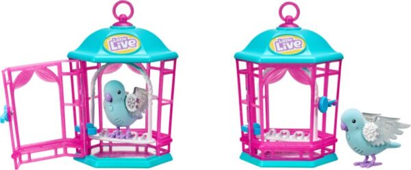 Little Live Pets Κλουβί Με Πουλάκι Cocoritos-2 Σχέδια (LPB08000)