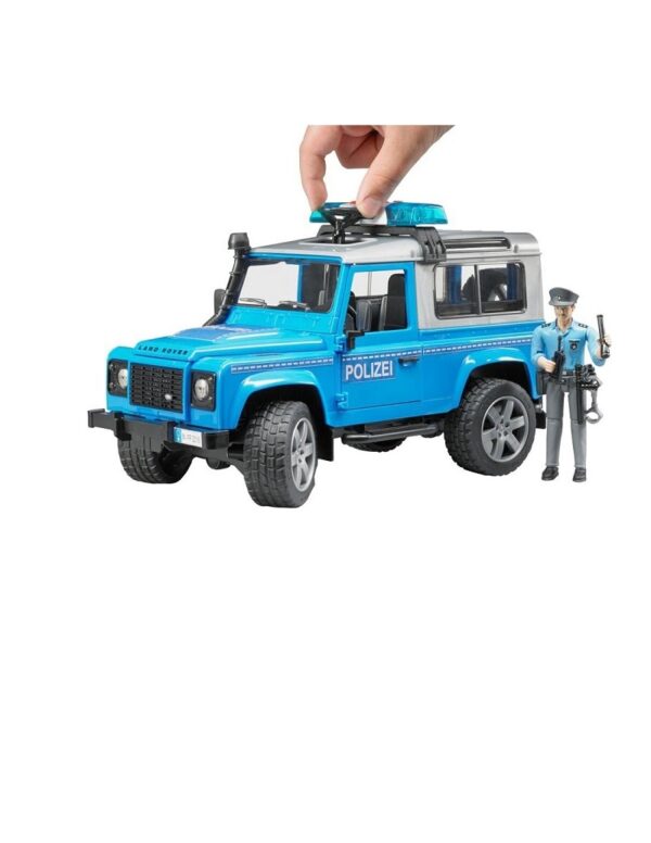 bruder Land Rover Defender Αστυνομικό Όχημα Με Αστυνόμο BR002597