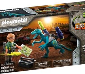 Playmobil Dinos Rise Δεινόνυχος Με Τον Θείο Rob (70629)
