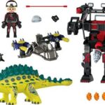 Playmobil Dinos Rise Αγκυλόσαυρος Με Μαχητή Εναντίον Ρομπότ (70626)