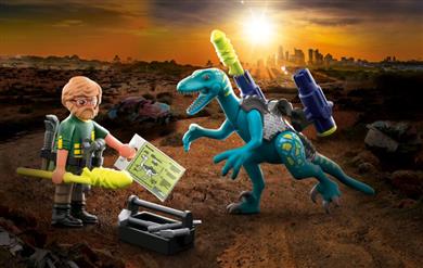 Playmobil Dinos Rise Δεινόνυχος Με Τον Θείο Rob (70629)