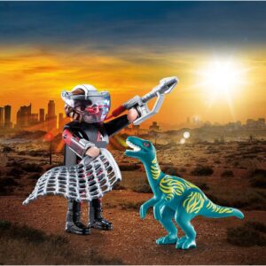 Playmobil Duo Pack Βελοσιράπτορας Και Κυνηγός Δεινοσαύρων 70693