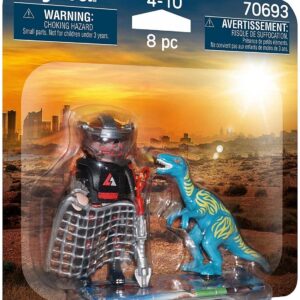 Playmobil Duo Pack Βελοσιράπτορας Και Κυνηγός Δεινοσαύρων 70693