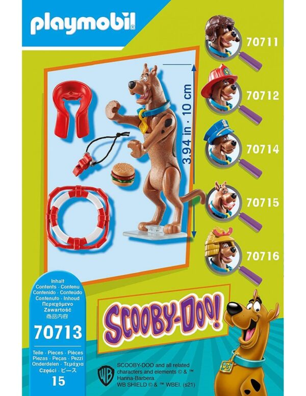 Playmobil Scooby-Doo! Συλλεκτική Φιγούρα Scooby Ναυαγοσώστης 70713