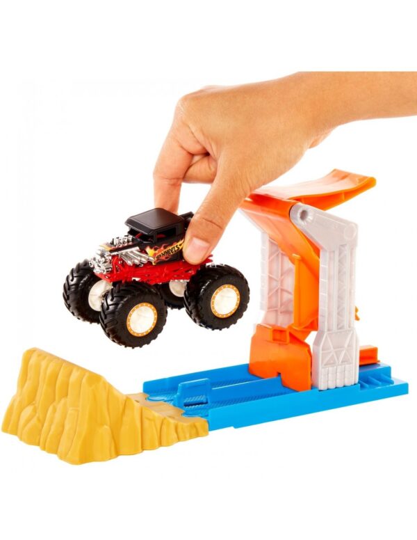 Hot Wheels Monster Trucks Σετ Παιχνιδιού – Εκτόξευση Και Σύγκρουση (GVK08)