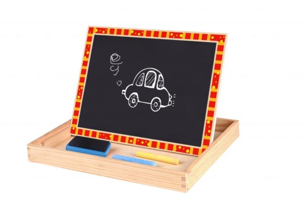 Tooky Toy Ξύλινος Μαγνητικός Πίνακας Φάρμα Διπλής Όψης (TKF014)