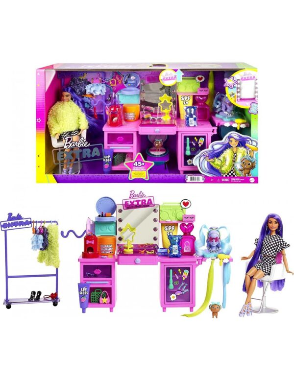 Barbie Extra Στούντιο Ομορφιάς Σετ Με Κούκλα (GYJ70) Barbie Extra Στούντιο Ομορφιάς Σετ Με Κούκλα (GYJ70)