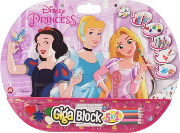 Princess 5 In 1 Σετ Ζωγραφικής (1023-62716)