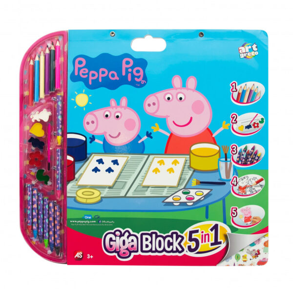 Peppa 5 In 1 Σετ Ζωγραφικής (1023-62714)