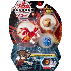 Spin Master Bakugan Battle Planet: Bakugan Starter Pack - Pyrus Nillious (20114997)