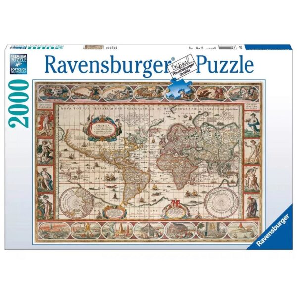 Παζλ, Ιστορικός Χάρτης, 2000 Κομμάτια, (16633) Ravensburger