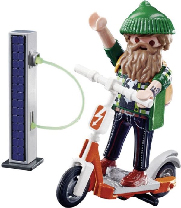 Playmobil Special Plus Χίπστερ Με Ηλεκτρικό Σκούτερ (70873)