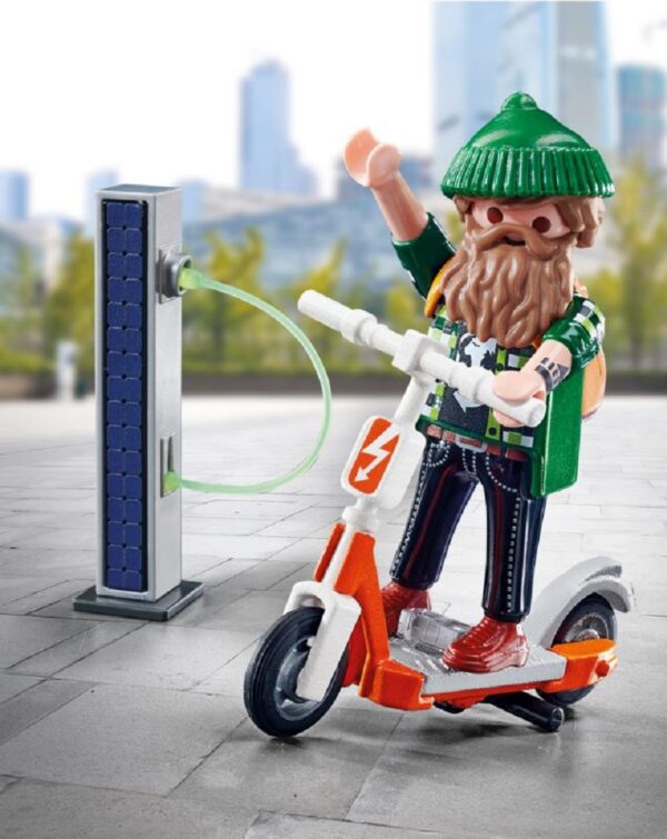 Playmobil Special Plus Χίπστερ Με Ηλεκτρικό Σκούτερ (70873)