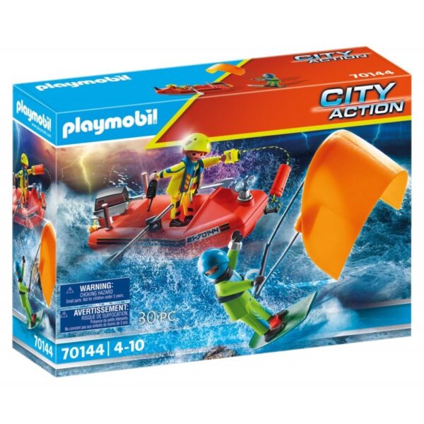 Playmobil Επιχείρηση διάσωσης Kitesurfer με σκάφος (70144)