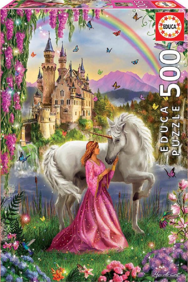 Educa 17985 Παζλ 500Τεμ. Fairy and unicorn