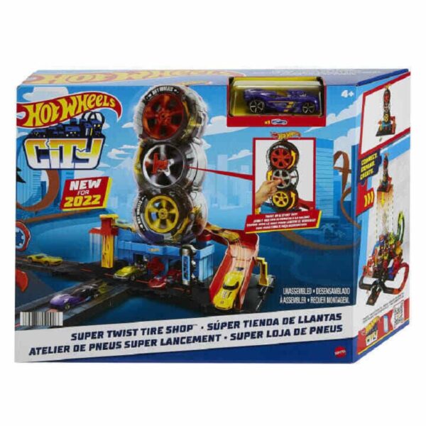 Hot Wheels Πίστα City Με Περιστρεφόμενες Ρόδες (HDP02)