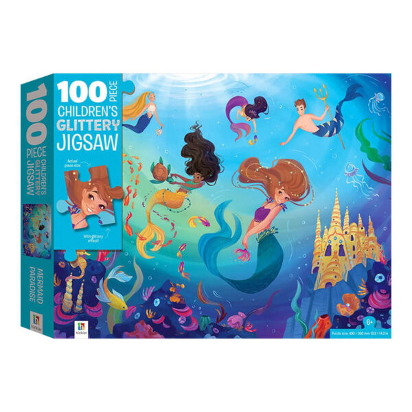 Hinkler Πάζλ Touch And Feel: Mermaids Glittery 100 Piece Jigsaw (TJ-1)