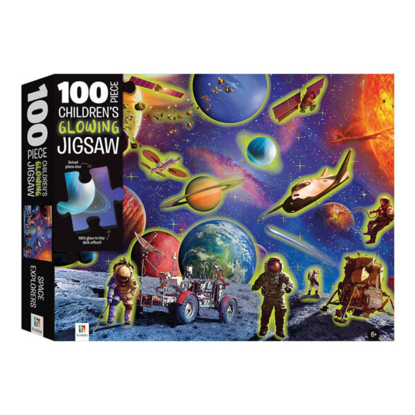 Hinkler Touch And Feel: Space Explorers Glowing 100 Pie (TJ-8)